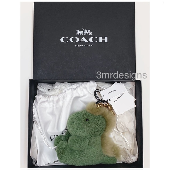 NWT COACH Shearling Rexy Fall 2025 Runway Limited Edition Keychain/Bag Charm - Picture 3 of 11